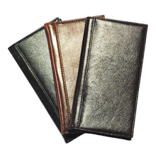black, Burgundy and cognac glazed leather pocket journals